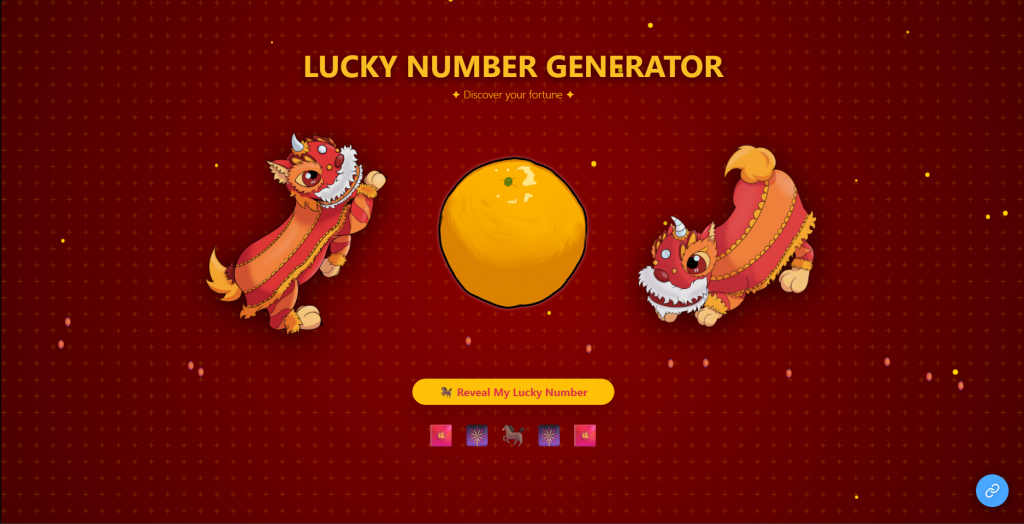 CNY Lion number generator site