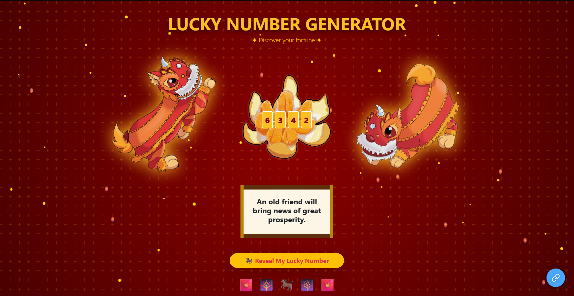 CNY Lion number generator site