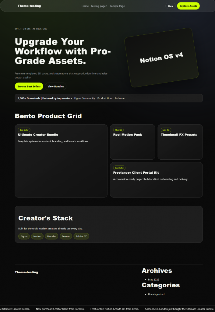 Creator Tech-Lux – WordPress theme